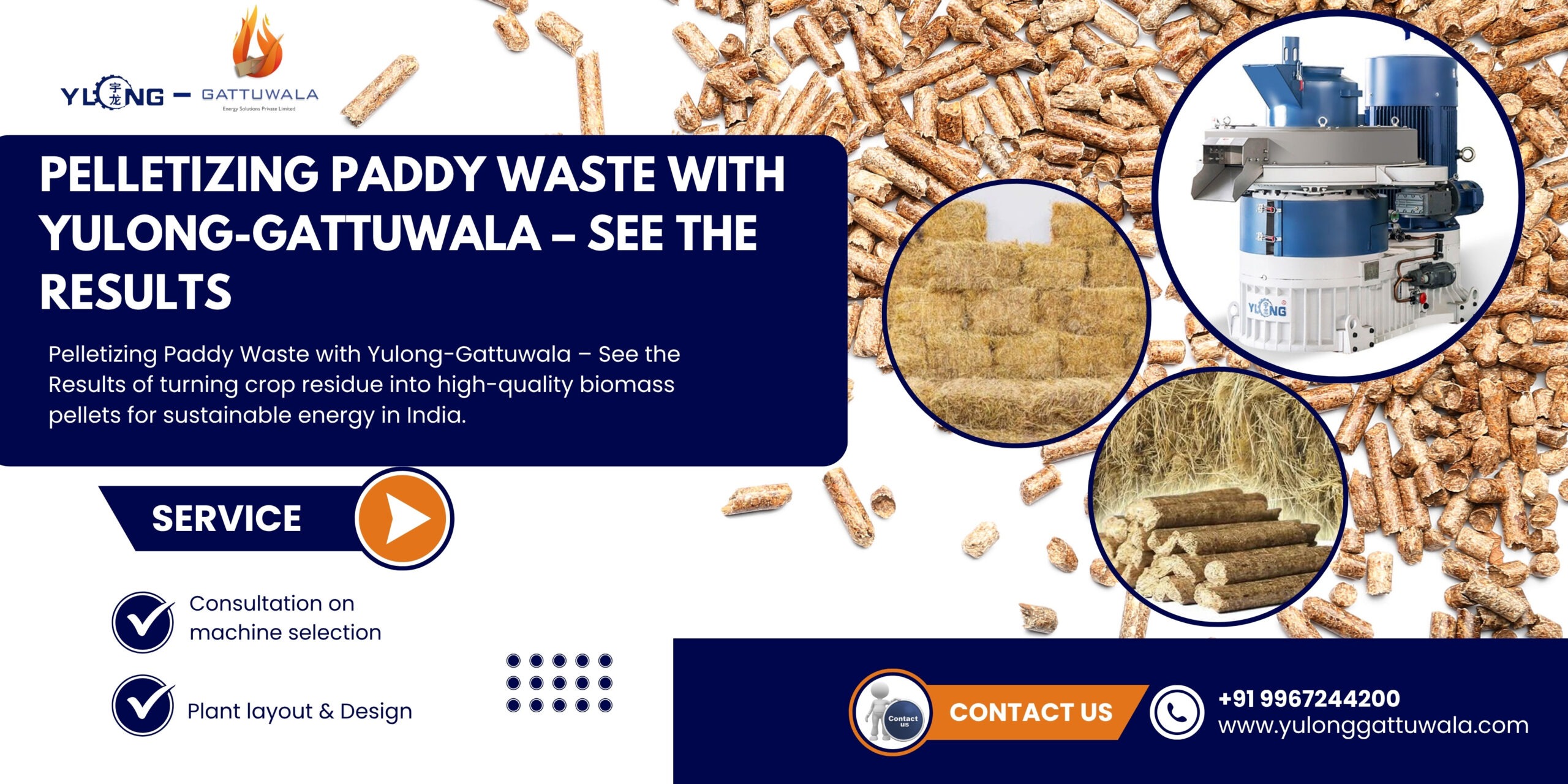 Pelletizing Paddy Waste