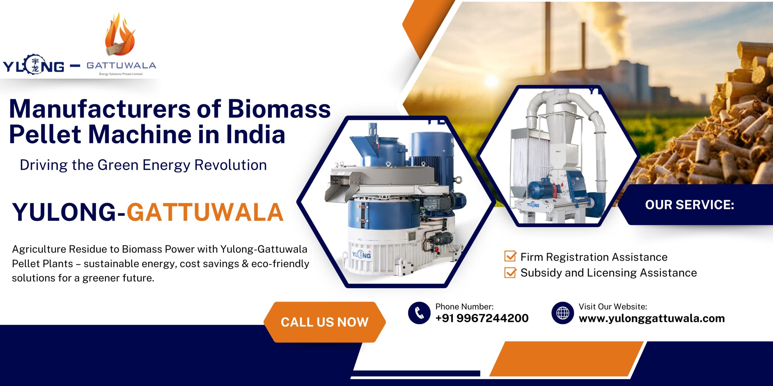 Manufacturers of Biomass Pellet Machine in India
