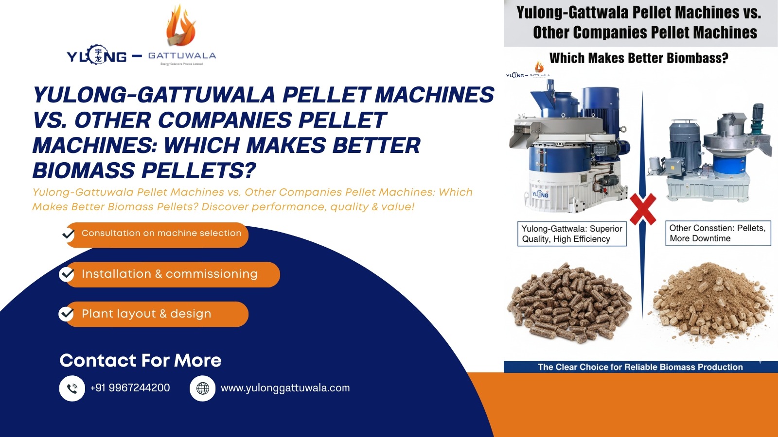Yulong-Gattuwala Pellet Machines vs. Other Companies Pellet Machines