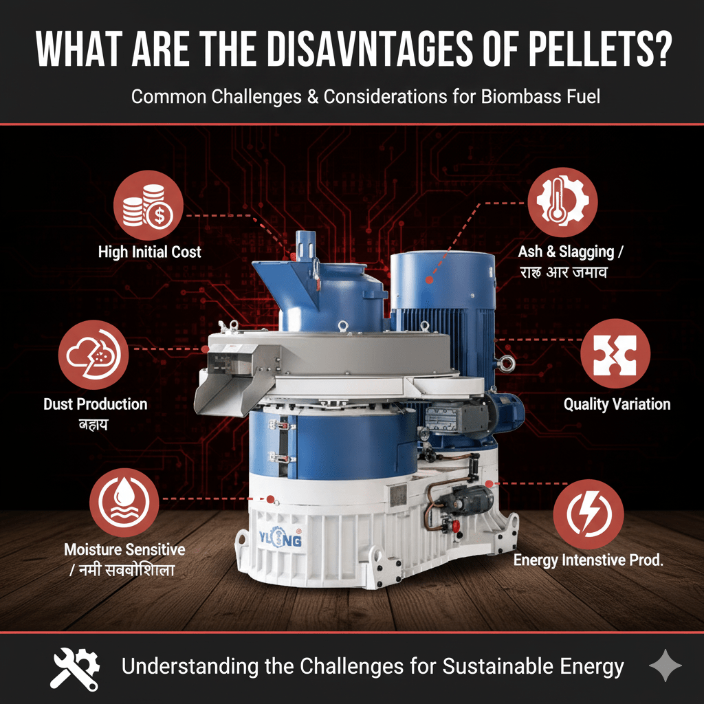 What are the disadvantages of pellets?