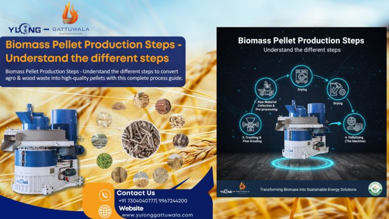 Biomass Pellet Production Steps
