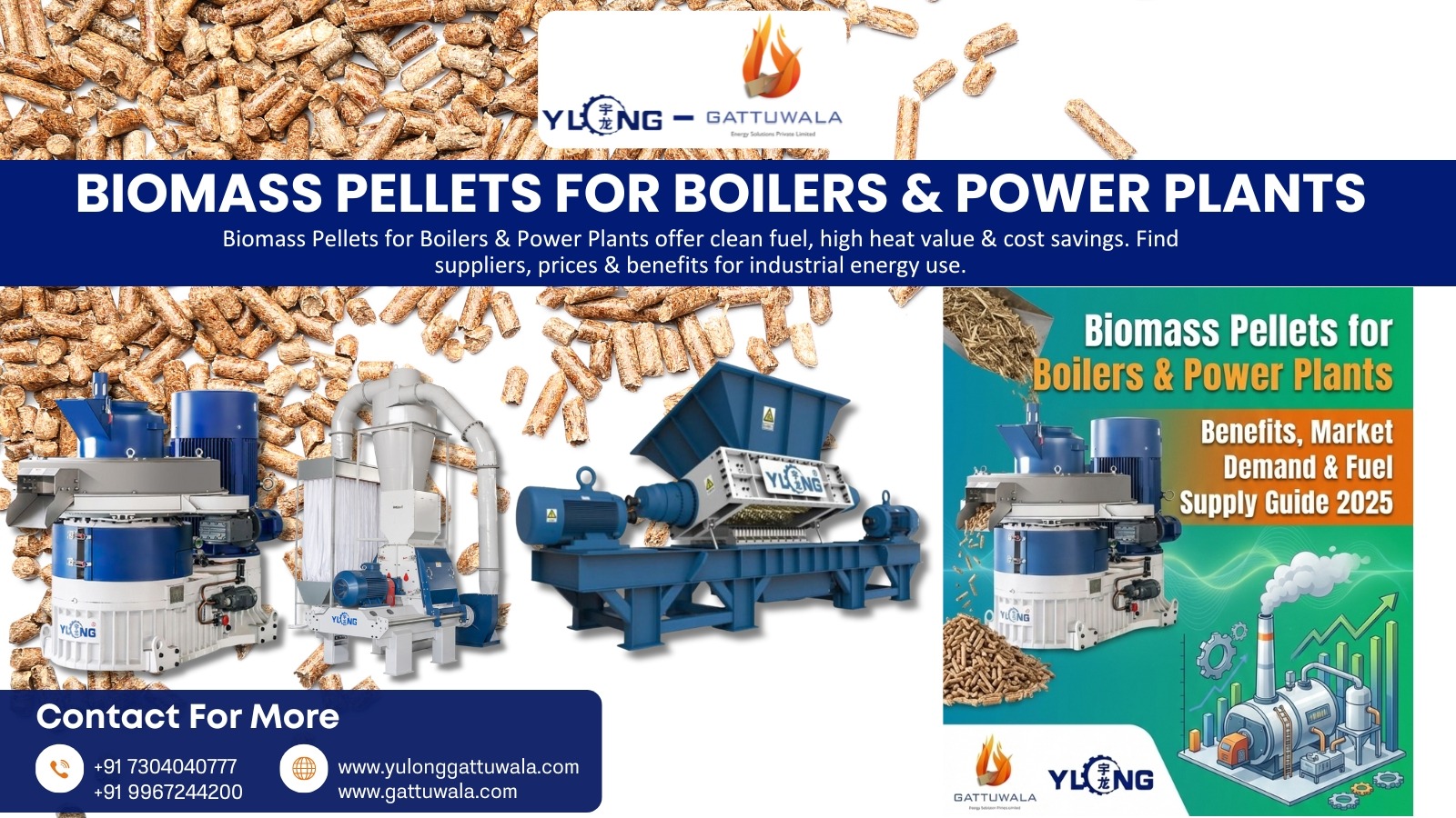 Biomass Pellets for Boilers & Power Plants