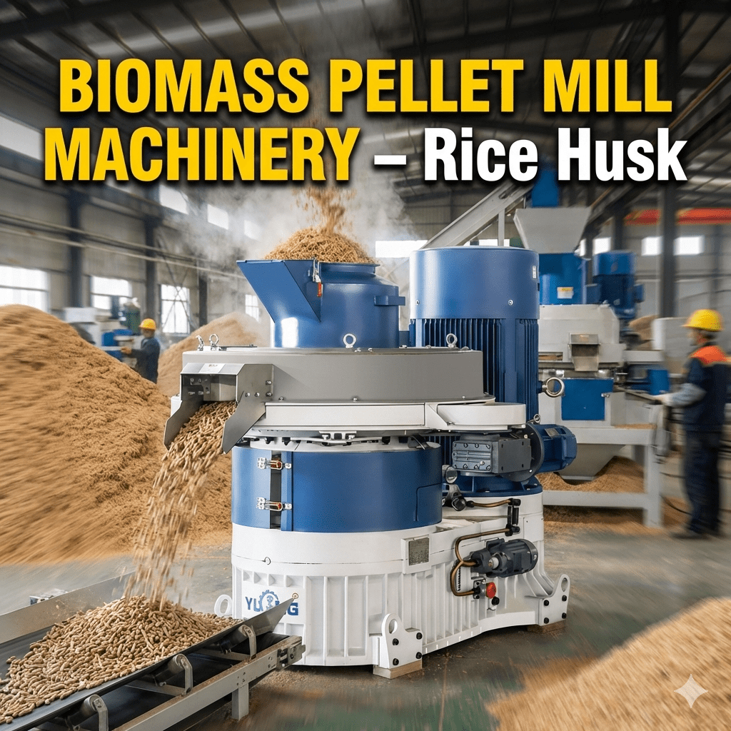 BIOMASS PELLET MILL MACHINERY – Rice Husk