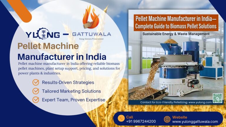 Pellet machine manufacturer in India offering reliable biomass pellet machines, plant setup support, pricing, and solutions for power plants & industries.