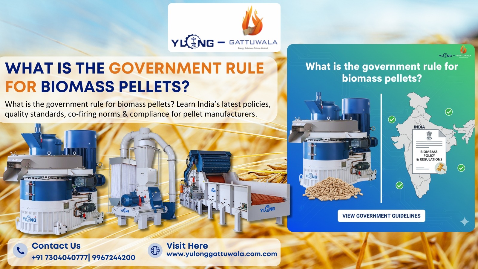 What is the government rule for biomass pellets?