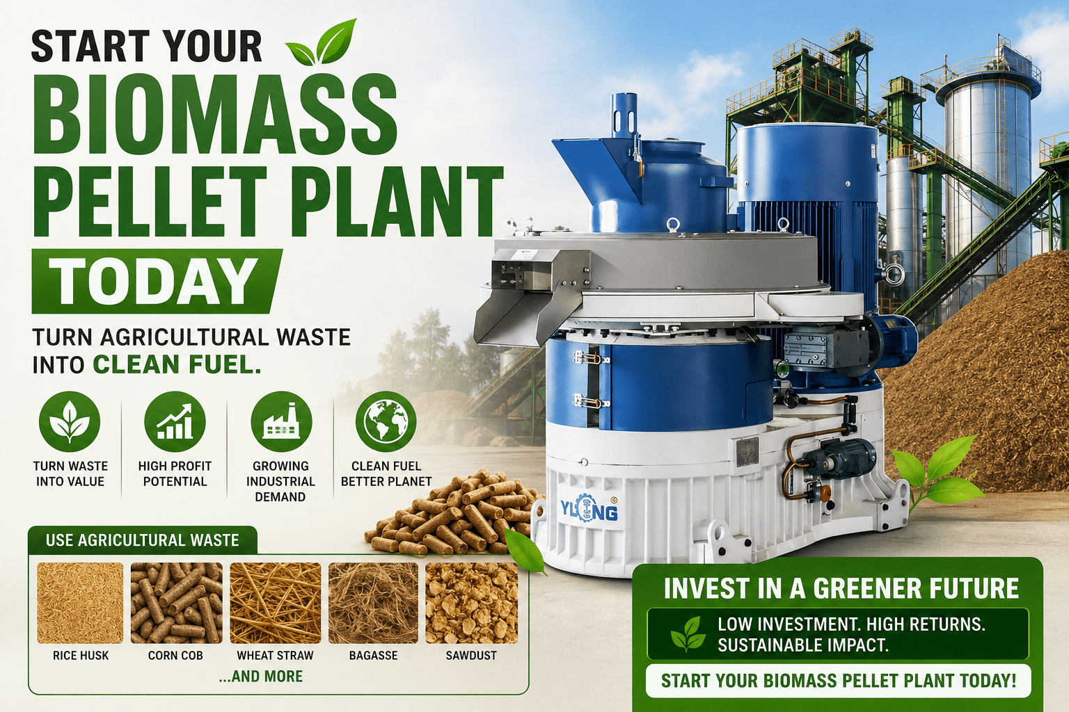 Start Your Biomass Pellet Plant Today