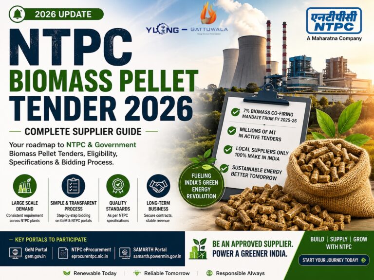 NTPC Biomass Pellet Tenders 2026